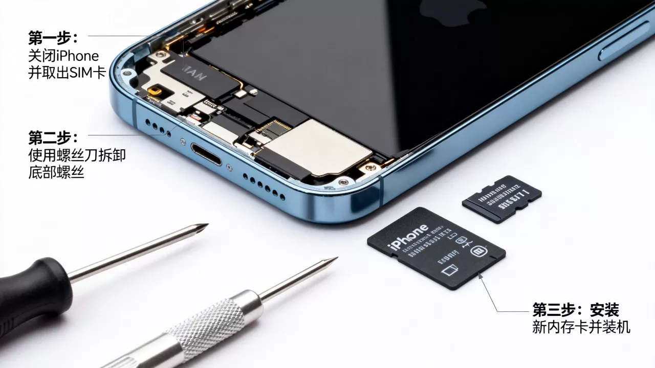 iphone内存扩大怎么操作，iphone内存扩大