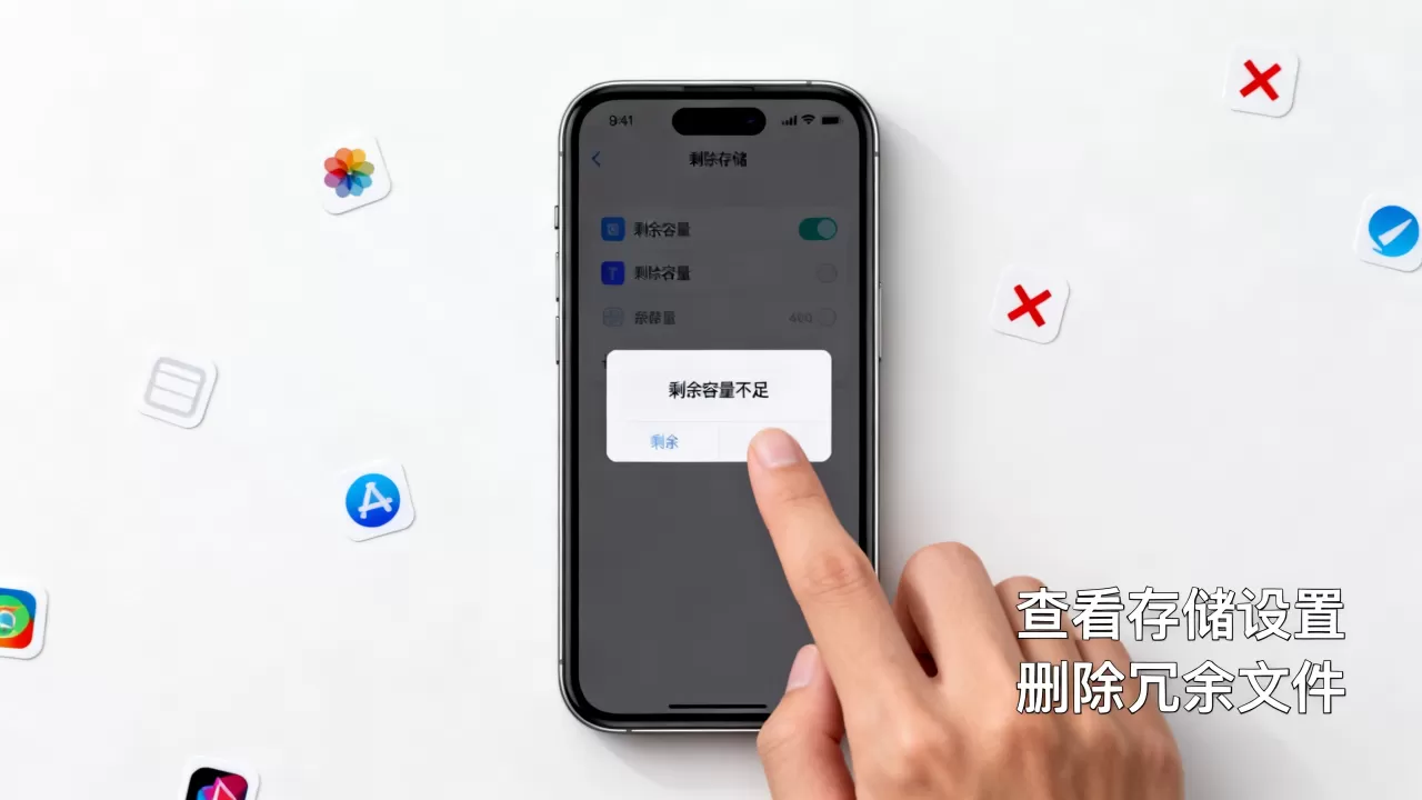 iphone剩余容量不足怎么办，iphone剩余容量