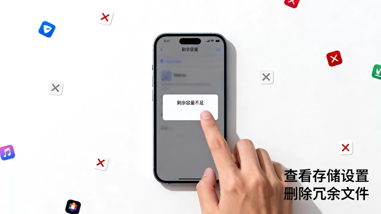 iphone剩余容量不足怎么办，iphone剩余容量