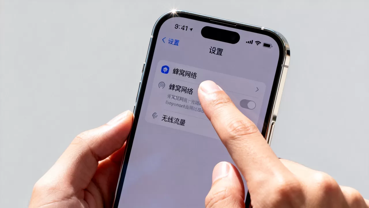 iphone无线流量怎么开，iphone无线流量