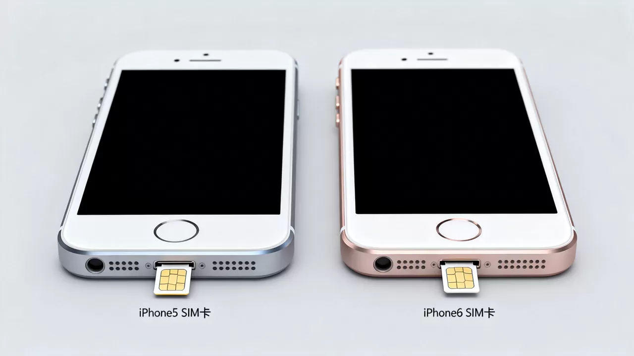 iphone5和iphone6的sim卡一样吗，iphone5和iphone6sim卡区别