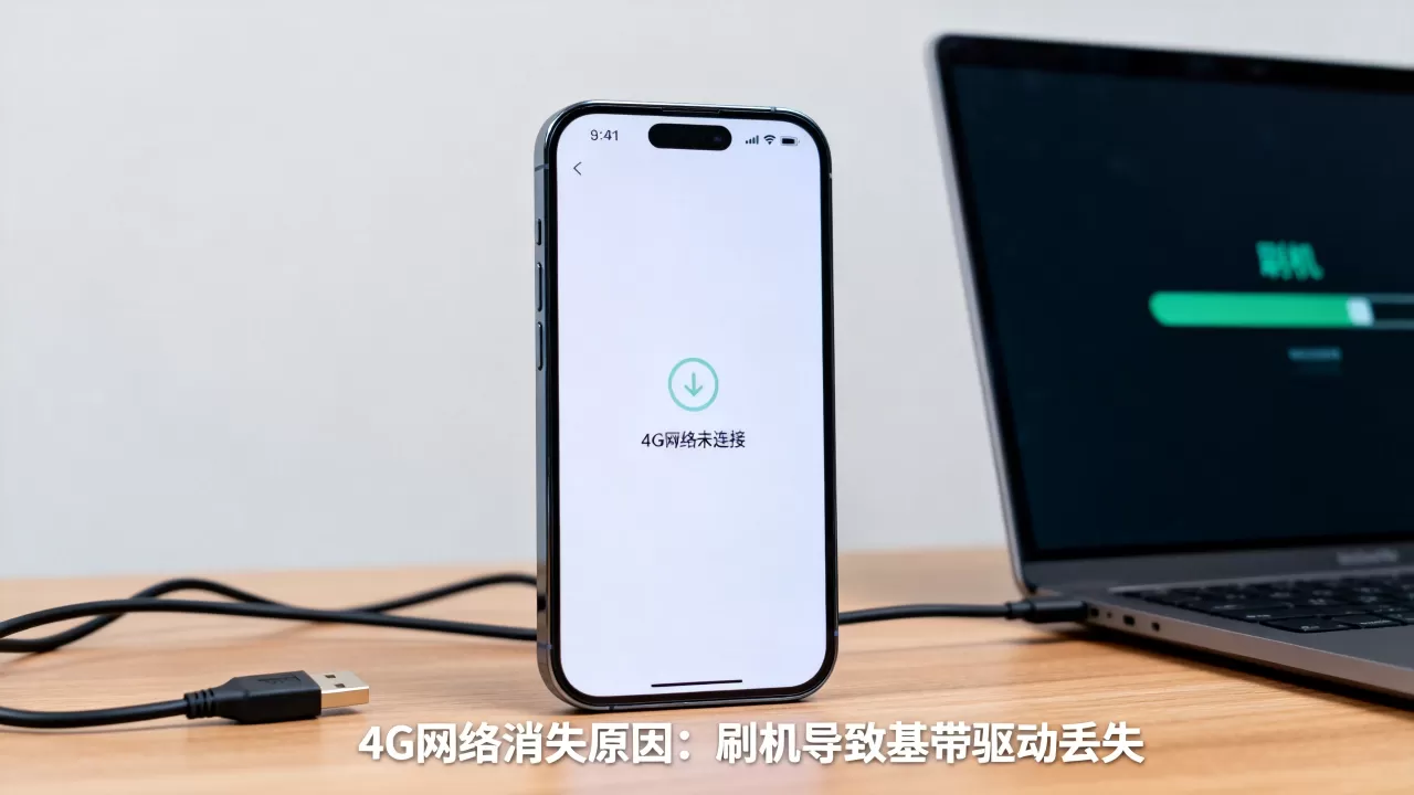刷机把4g刷没了，为什么刷机后4g网络消失