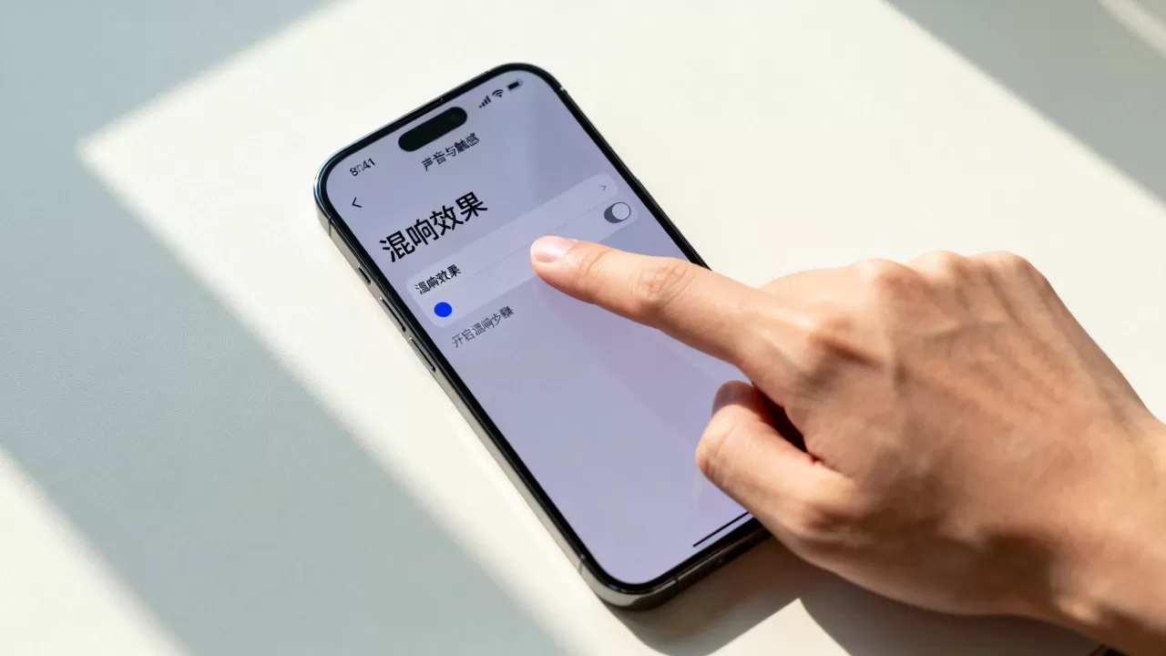 iphone混响怎么开，iphone混响效果设置