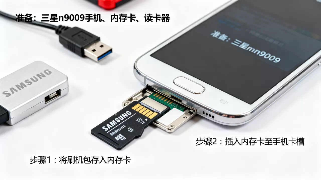 n9009刷机卡刷教程，三星n9009刷机卡刷教程