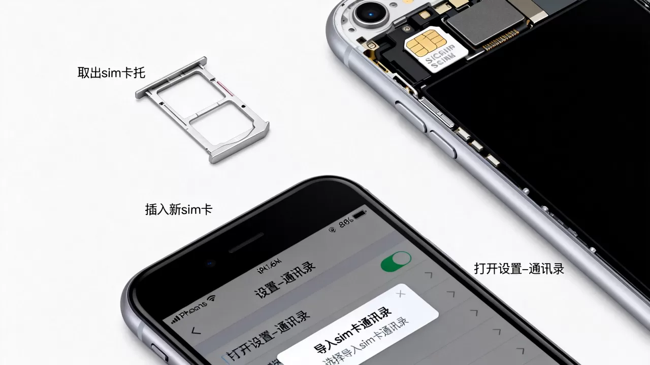 iphone6s怎么换sim卡通讯录导入，iphone6s更换sim卡及通讯录迁移方法