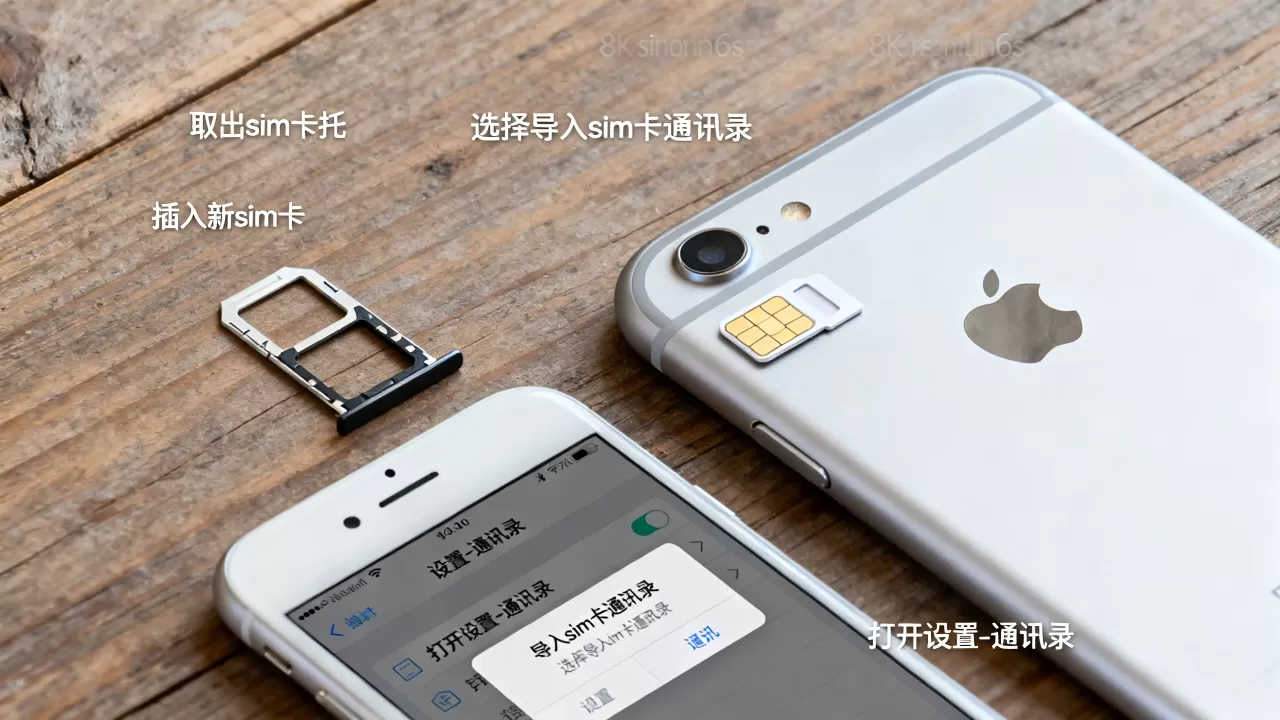 iphone6s怎么换sim卡通讯录导入，iphone6s更换sim卡及通讯录迁移方法