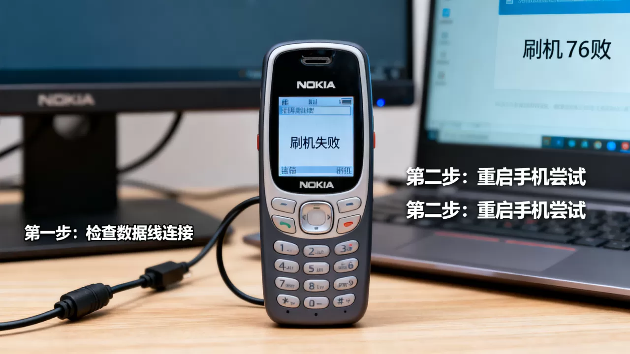诺基亚7610刷机失败怎么办，诺基亚7610刷机教程