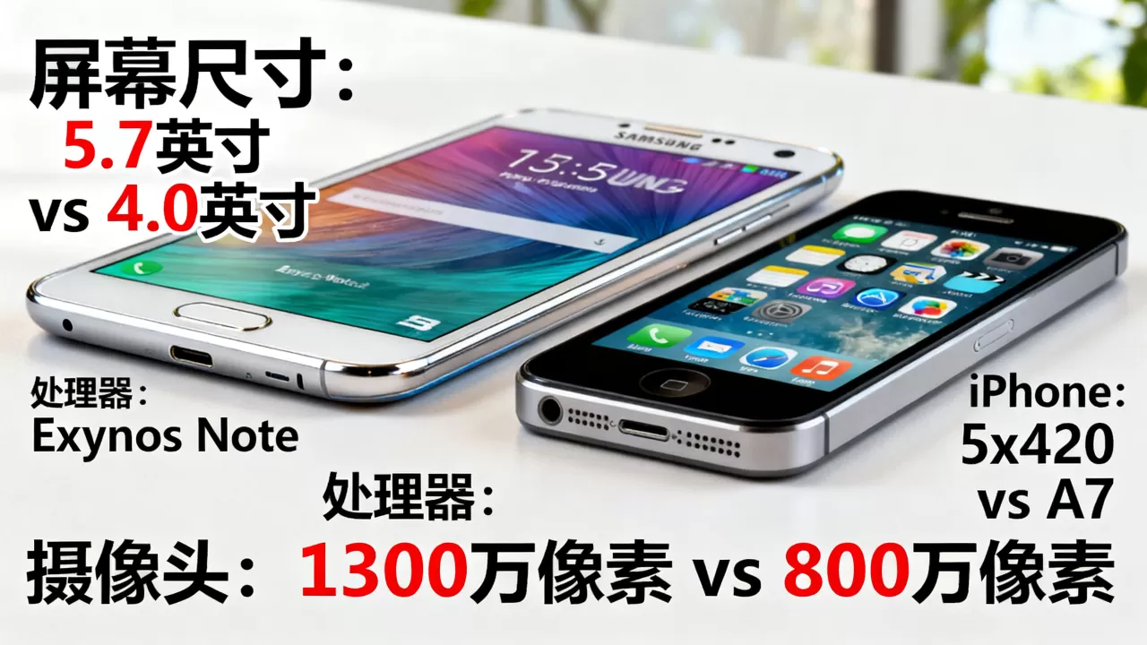 三星note3和iphone5s哪个好，三星note3和iphone5s对比