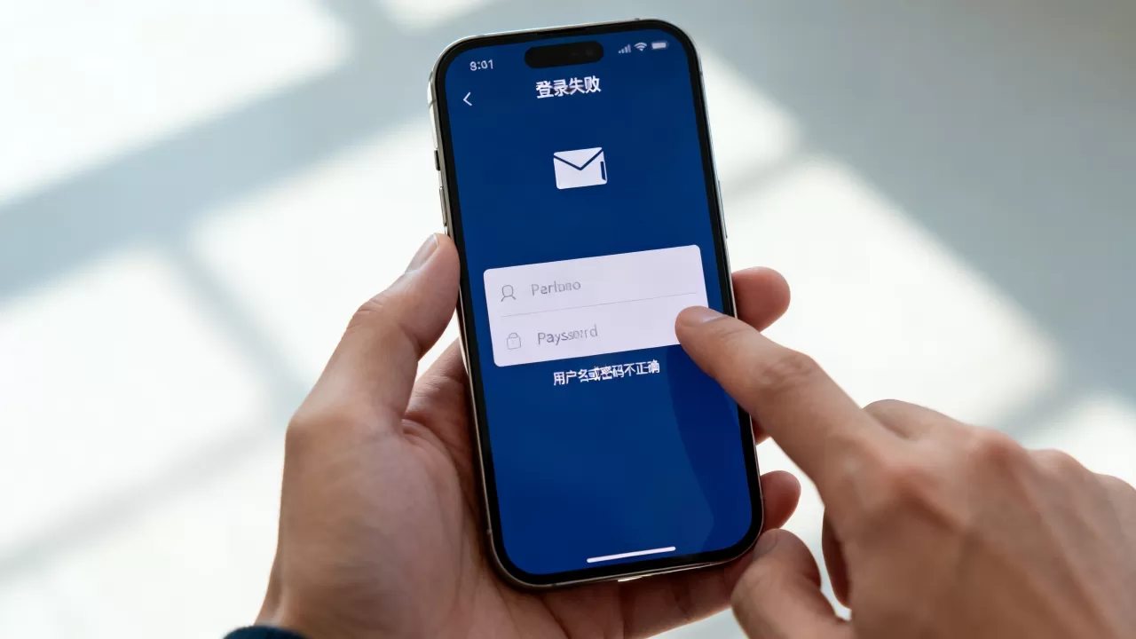 iphone邮箱用户名或密码不正确怎么办，iphone邮箱登录失败