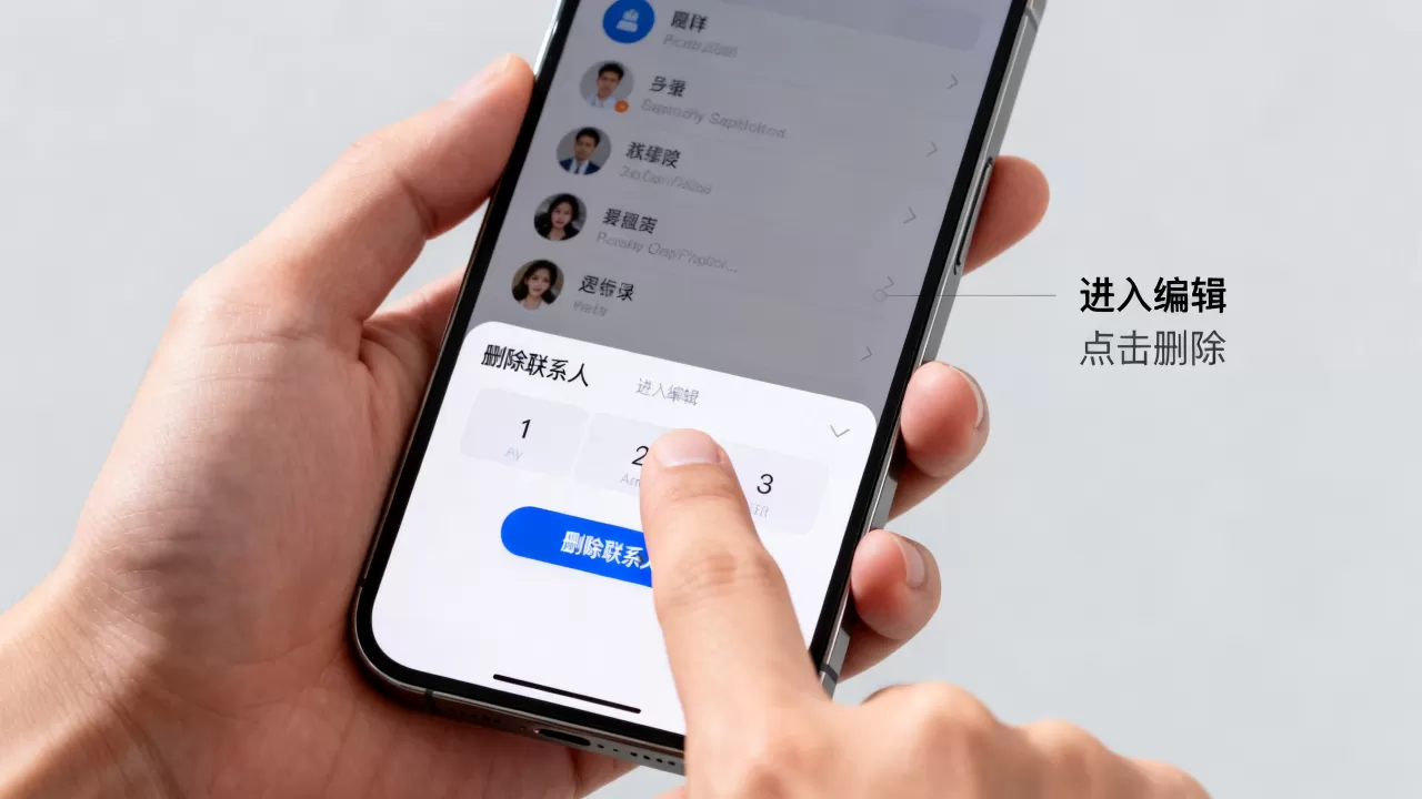 iphone如何删除通讯录联系人，苹果手机删除联系人方法