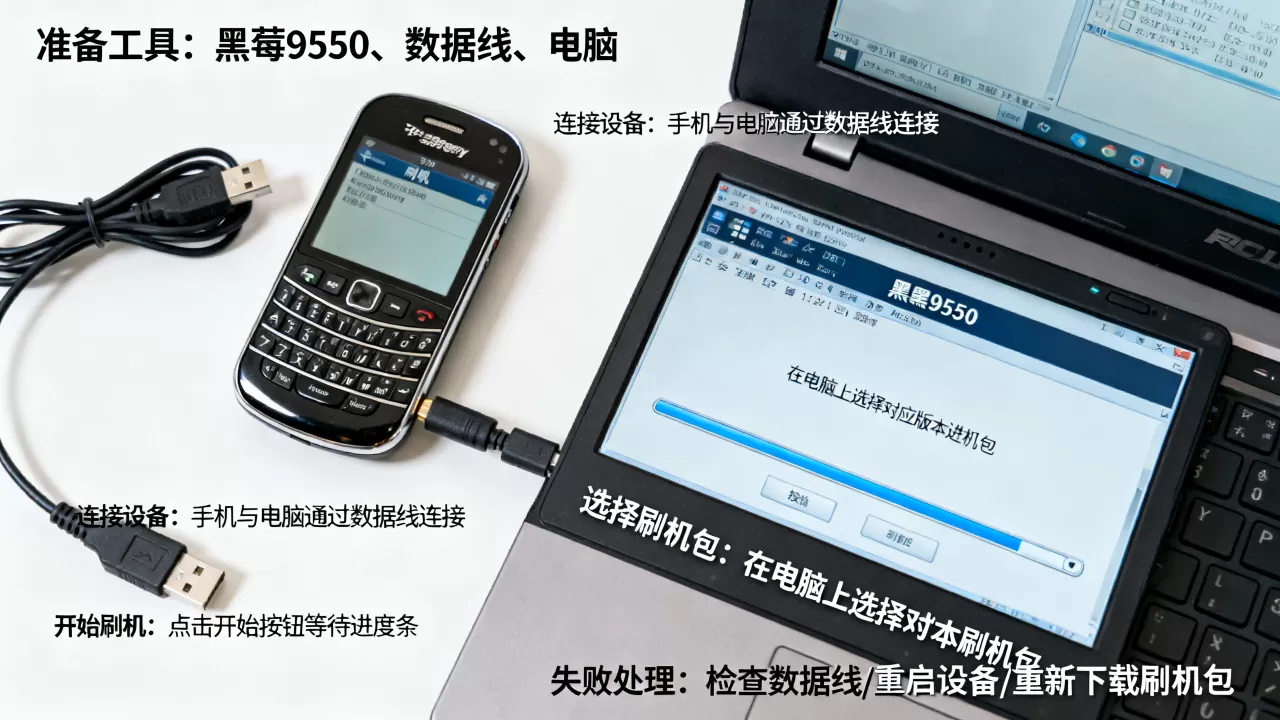 黑莓9550刷机教程，黑莓9550刷机失败怎么办