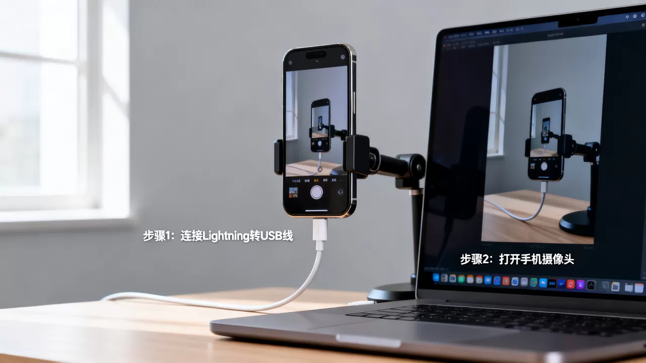 iphone手机摄像头当电脑摄像头，苹果手机怎么用摄像头