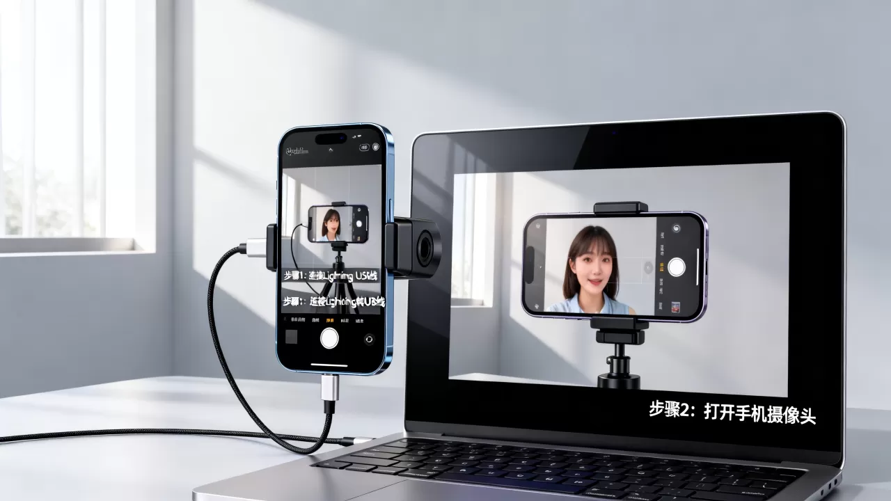 iphone手机摄像头当电脑摄像头，苹果手机怎么用摄像头