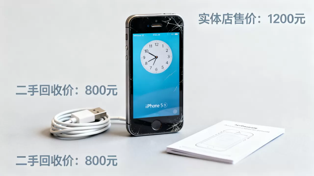 实体店iphone5s多少钱，二手苹果5s最新回收价格