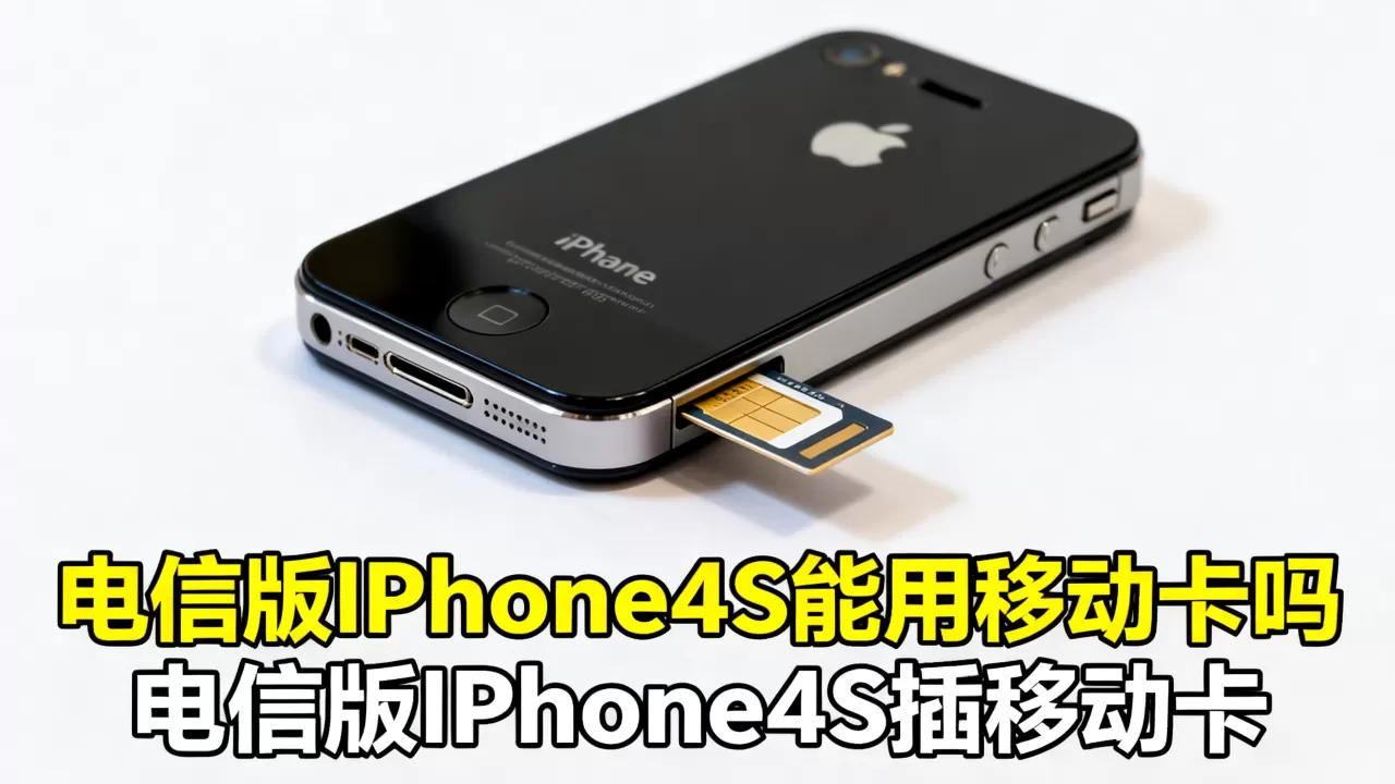 电信版iphone4s能用移动卡吗，电信版iphone4s插移动卡