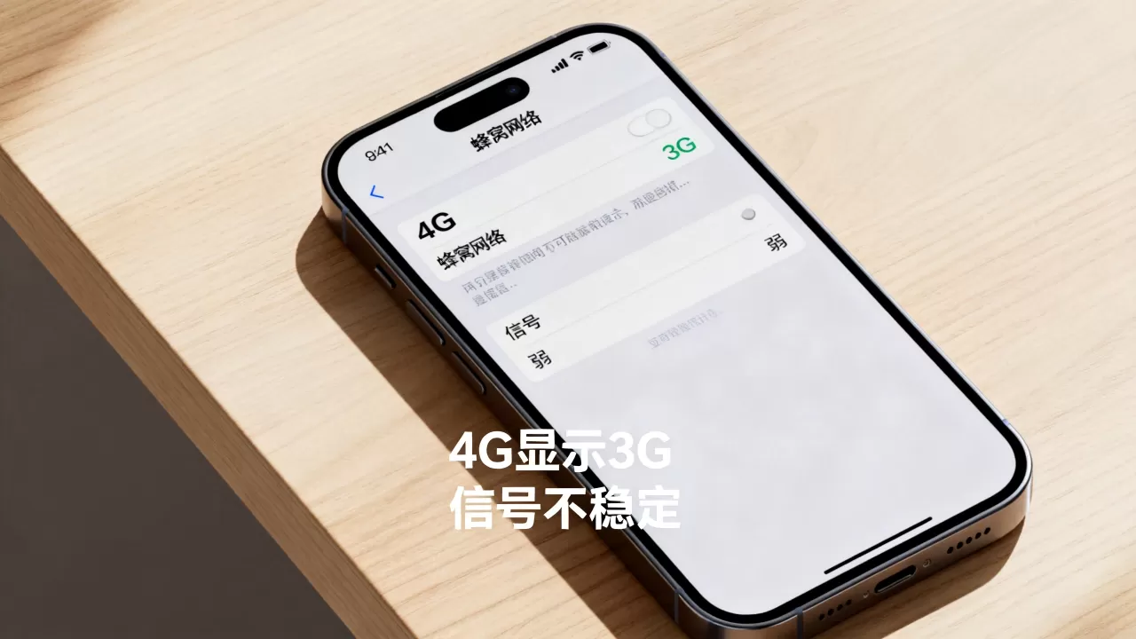 iphone联通4g显示3g怎么办，iphone4g信号不稳定