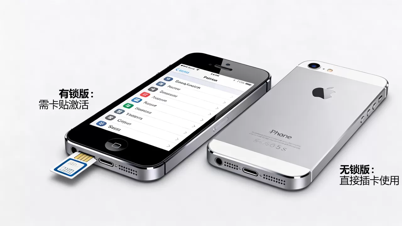 iphone5s有锁无锁区别，iphone5s有锁和无锁有什么区别