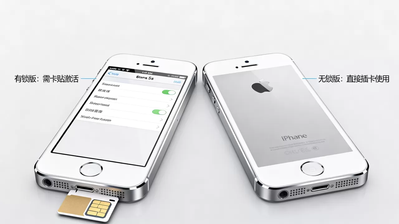 iphone5s有锁无锁区别，iphone5s有锁和无锁有什么区别