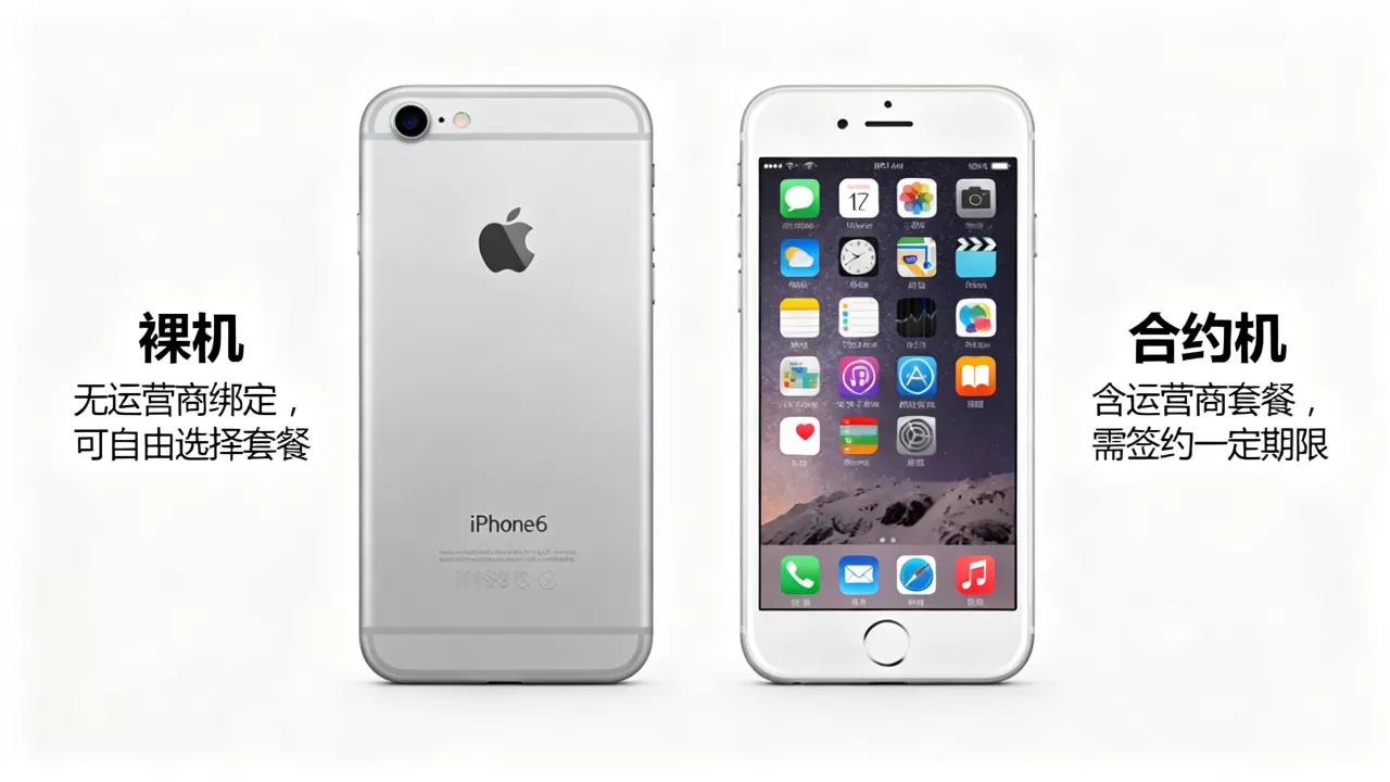 买iphone6买裸机还是合约机，iphone6裸机和合约机区别