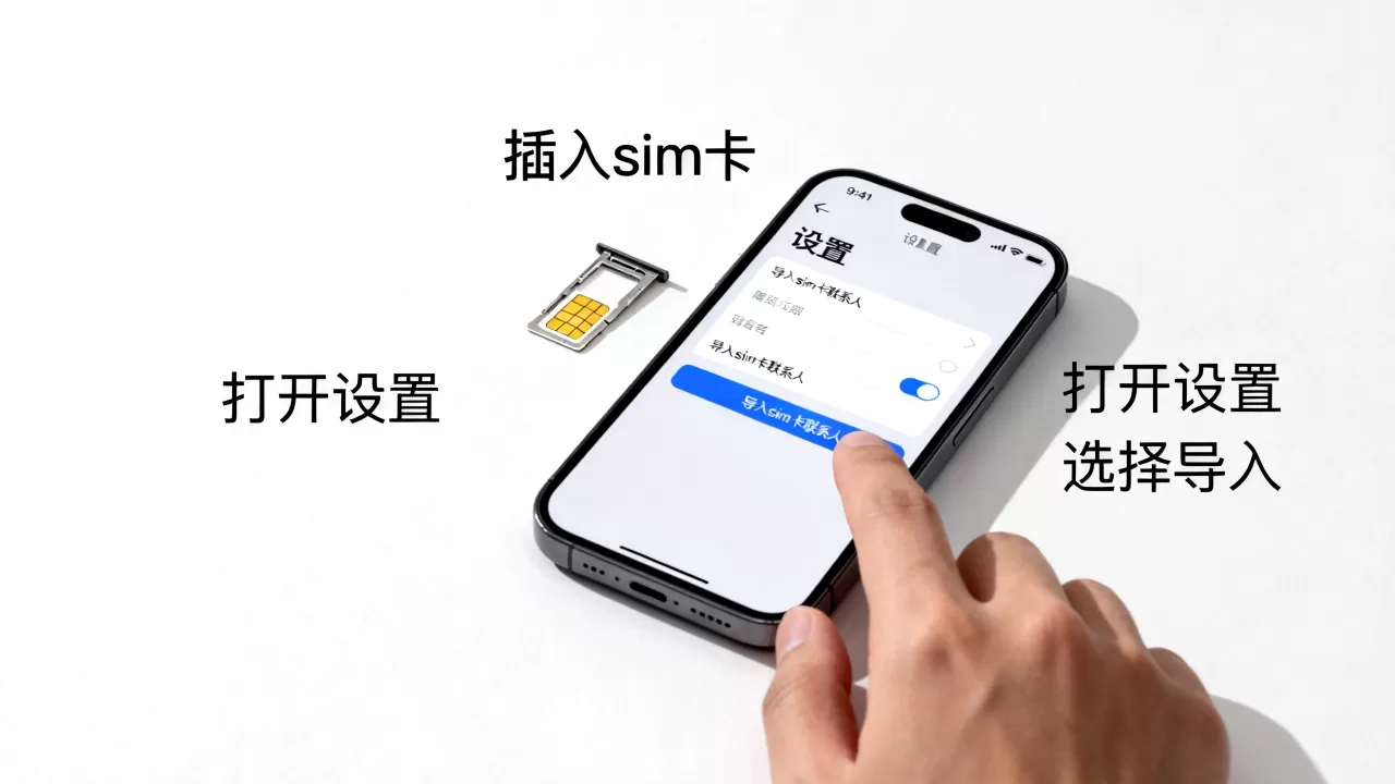 iPhone怎么从sim卡导入联系人，sim卡联系人怎么导入苹果手机
