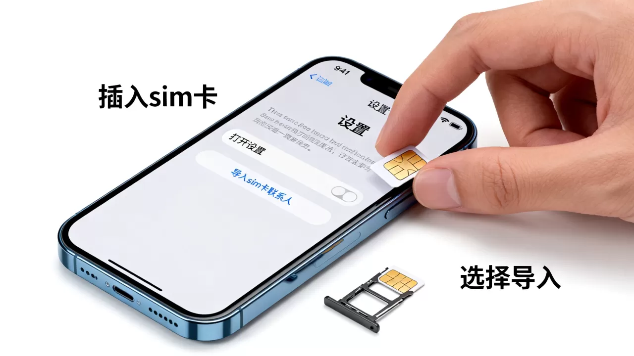 iPhone怎么从sim卡导入联系人，sim卡联系人怎么导入苹果手机