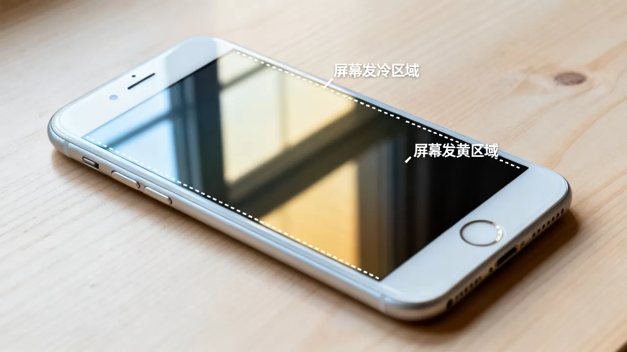 iphone6plus屏幕发冷发黄怎么回事，iphone6plus屏幕异常