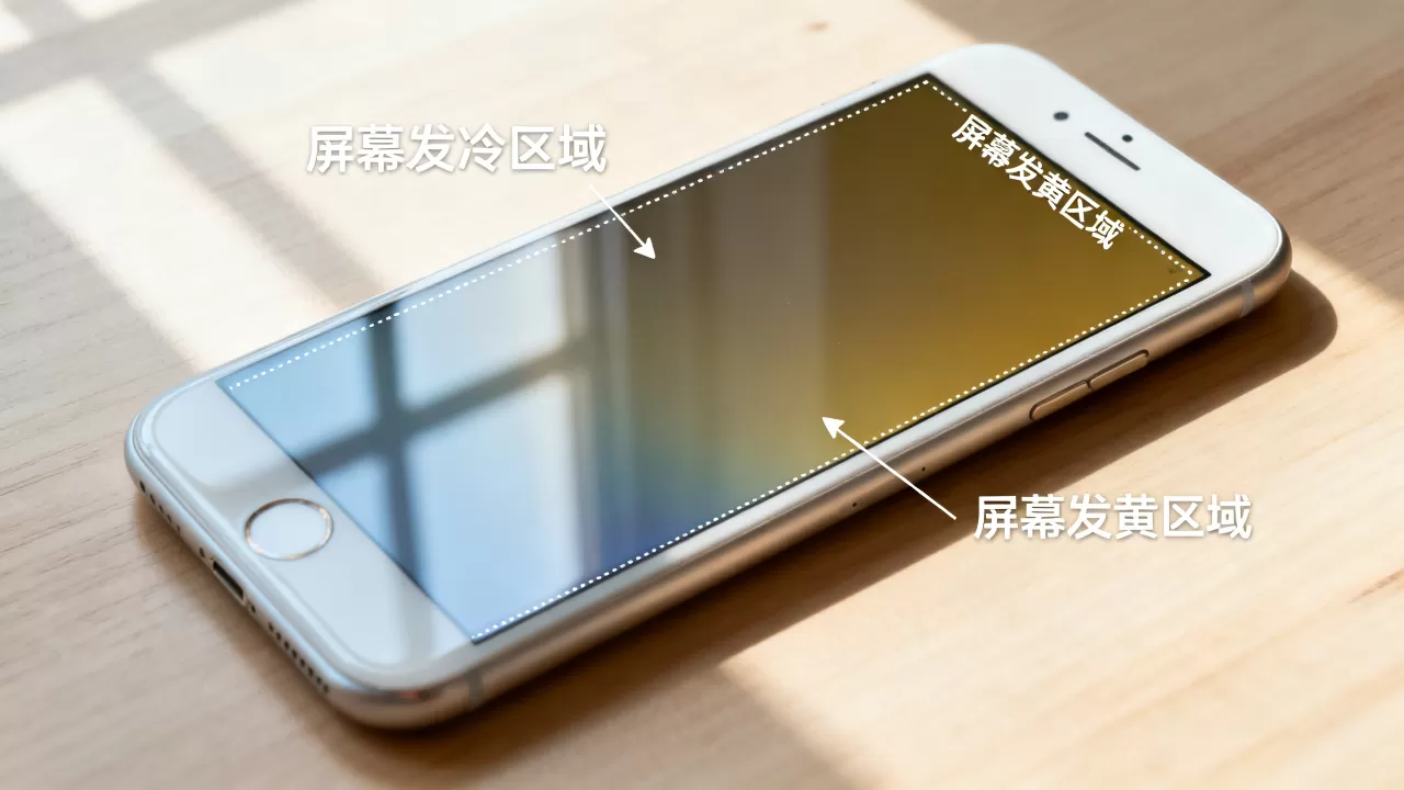 iphone6plus屏幕发冷发黄怎么回事，iphone6plus屏幕异常