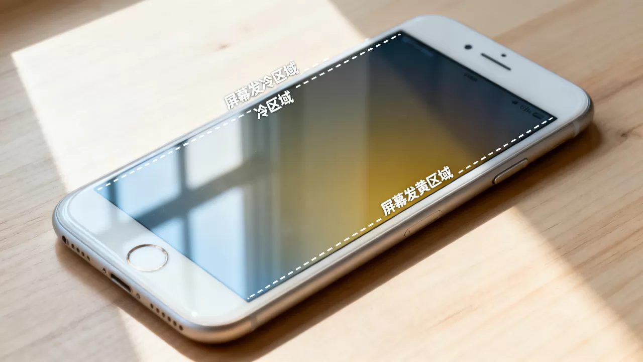 iphone6plus屏幕发冷发黄怎么回事，iphone6plus屏幕异常