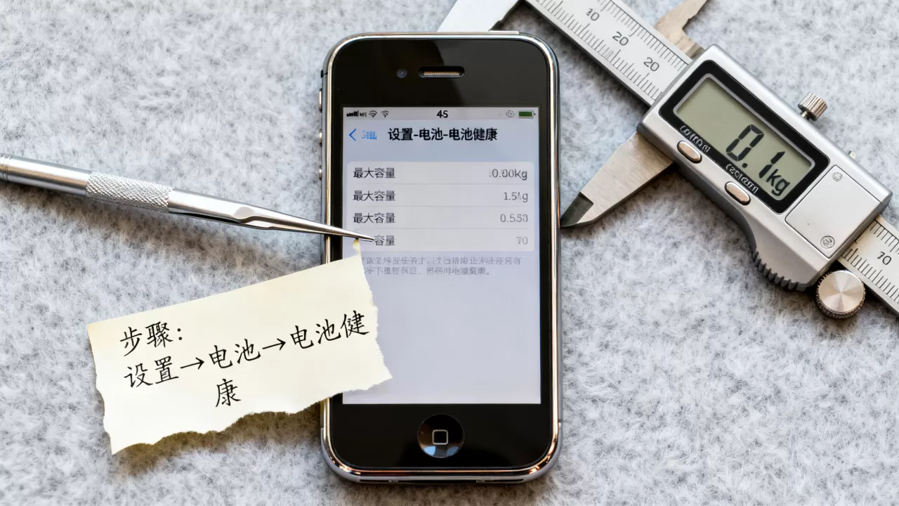 iphone4s电池怎么看，iphone4s电池健康度查看方法