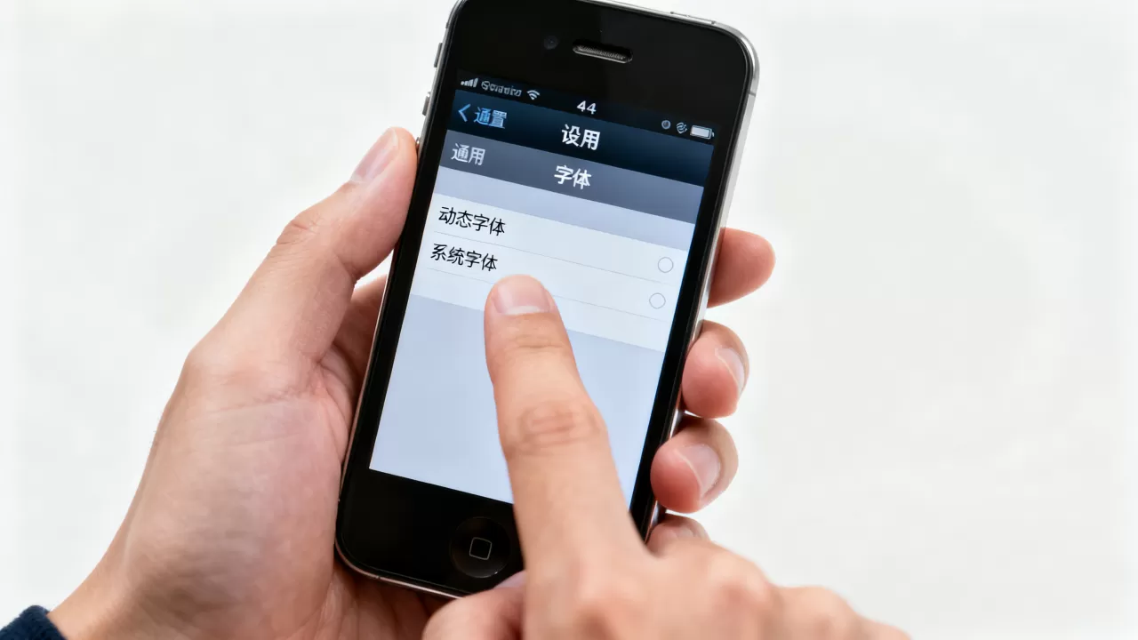 iphone4s怎么改字体，iphone4s修改系统字体教程