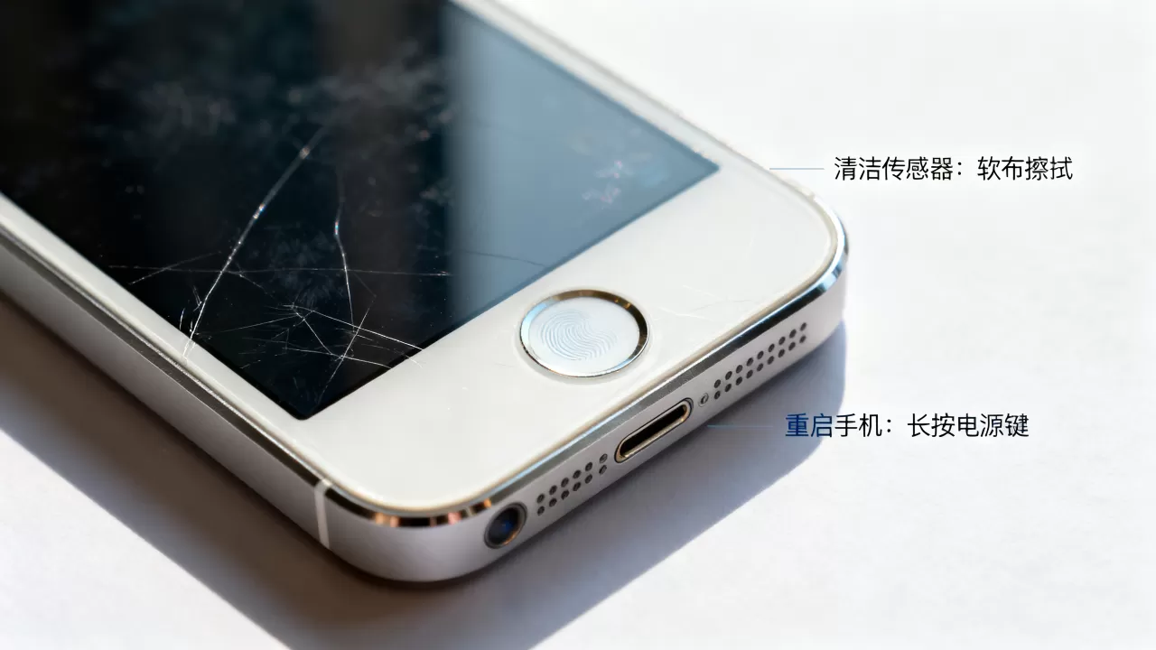 iphone5s指纹传感器失灵怎么办，iphone5s指纹传感器