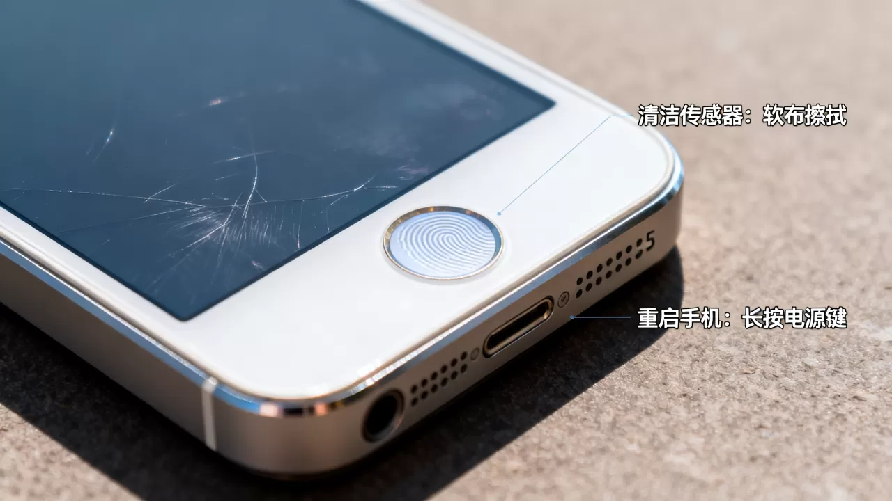 iphone5s指纹传感器失灵怎么办，iphone5s指纹传感器