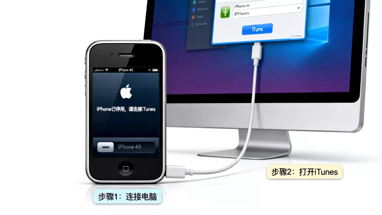 iphone4s停用怎么办，iPhone4s停用解决办法