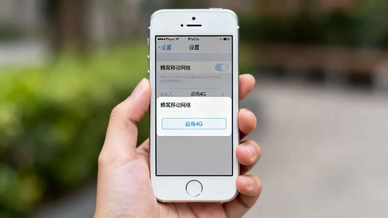 iphone5s启动4g，iphone5s如何开启4g