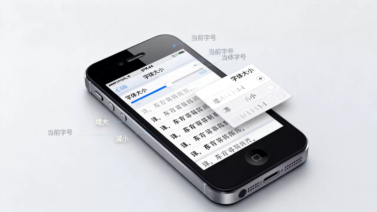 iphone4s字体怎么改，iphone4s字体大小调节方法