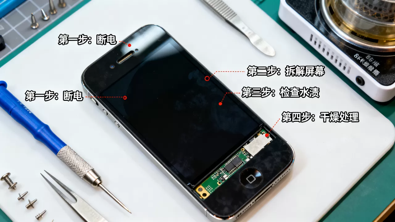 iphone4s进水屏不亮,iPhone4s进水屏幕黑屏怎么修 iphone4s进水屏不亮,iPhone4s进水屏幕黑屏怎么修
