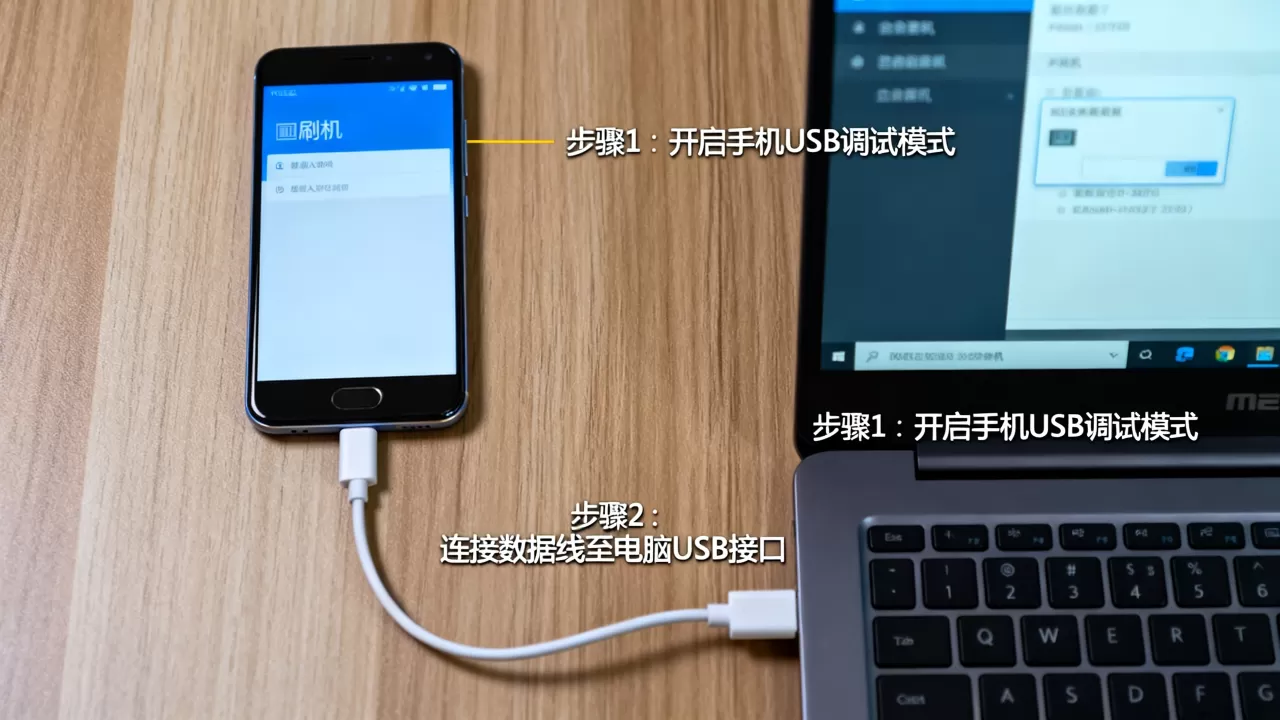 魅蓝note刷机不用电脑，手机怎么连接电脑刷机