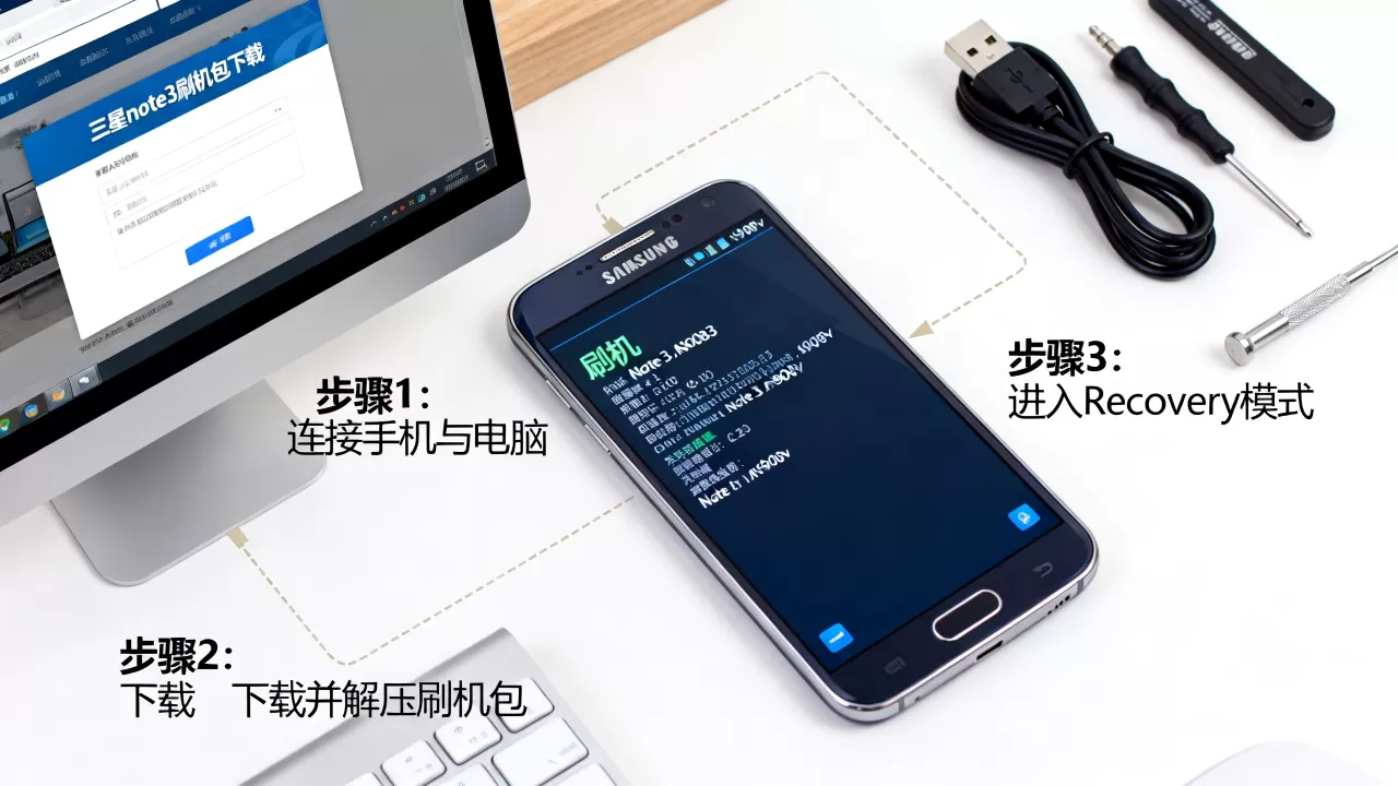 三星note3 n9008v刷机教程，三星note3刷机包下载