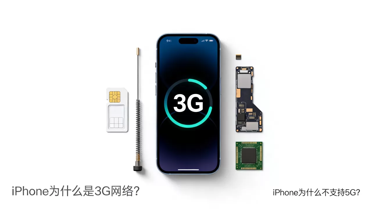 iphone为什么是3g网络，iphone为什么不支持5g