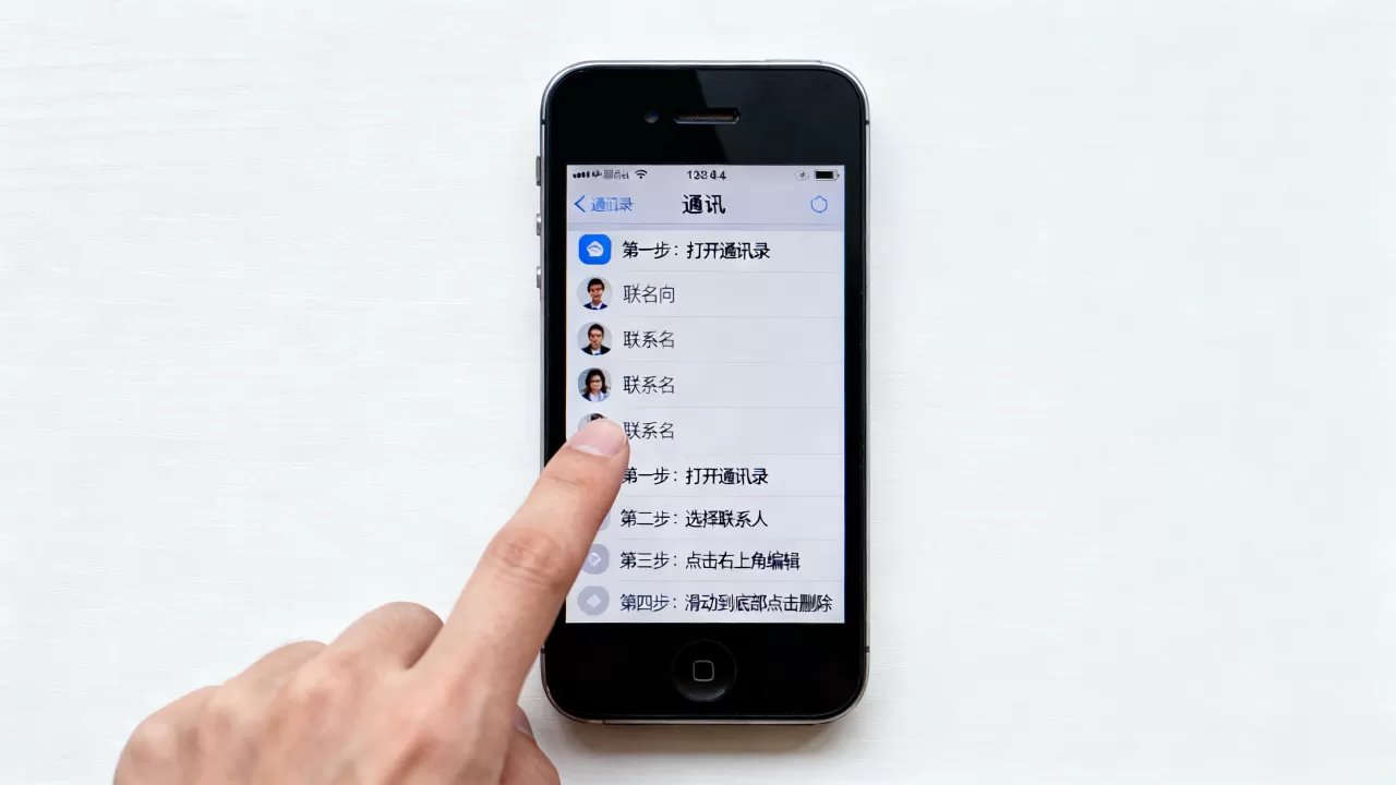 iphone4怎么删联系人，iphone4删除联系人教程