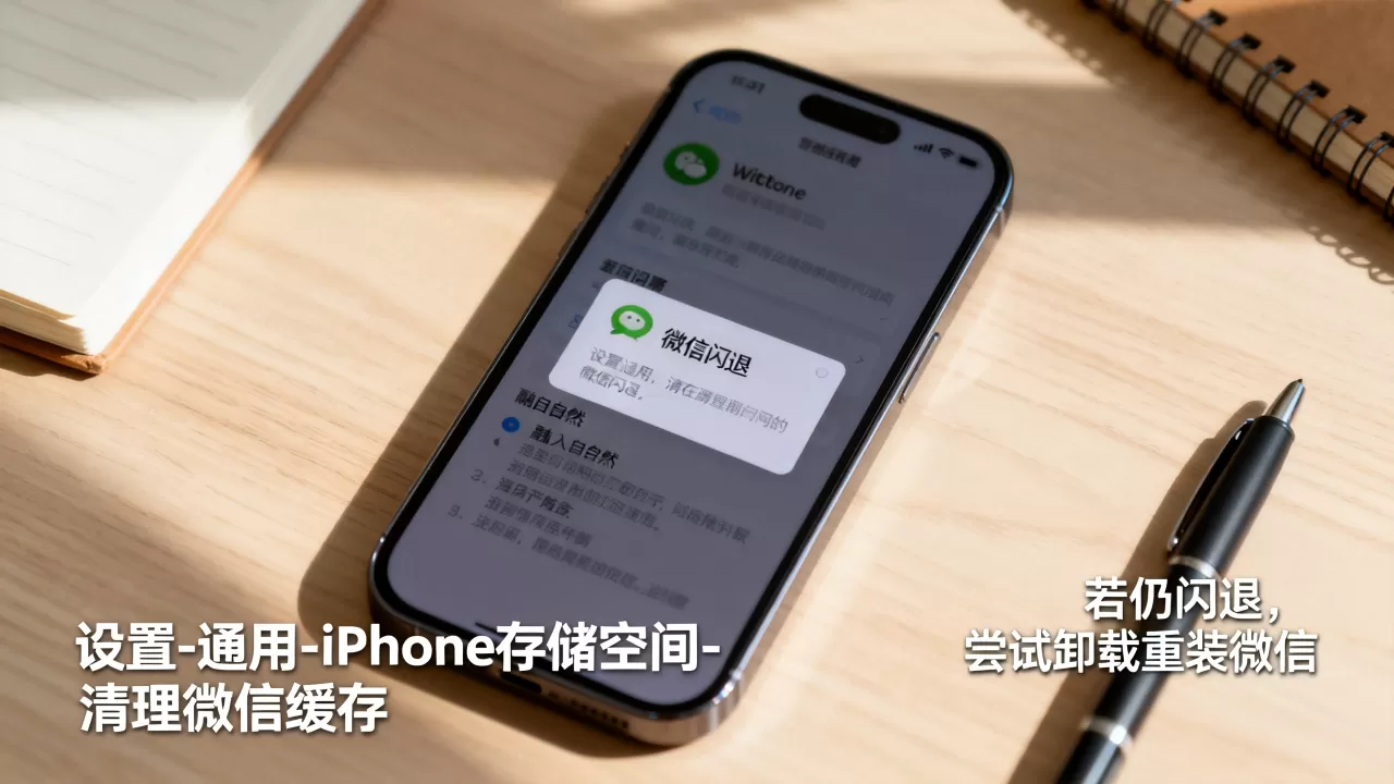 iphone微信闪退怎么办，苹果手机微信闪退解决方法