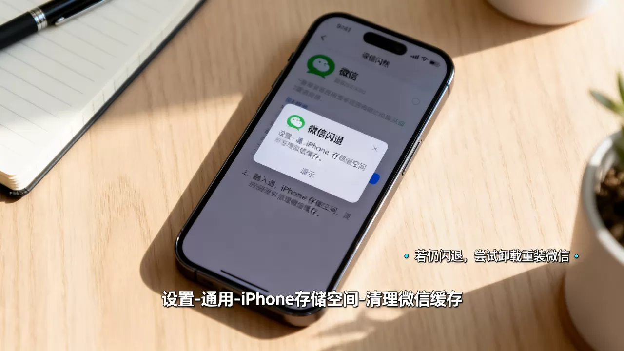 iphone微信闪退怎么办，苹果手机微信闪退解决方法