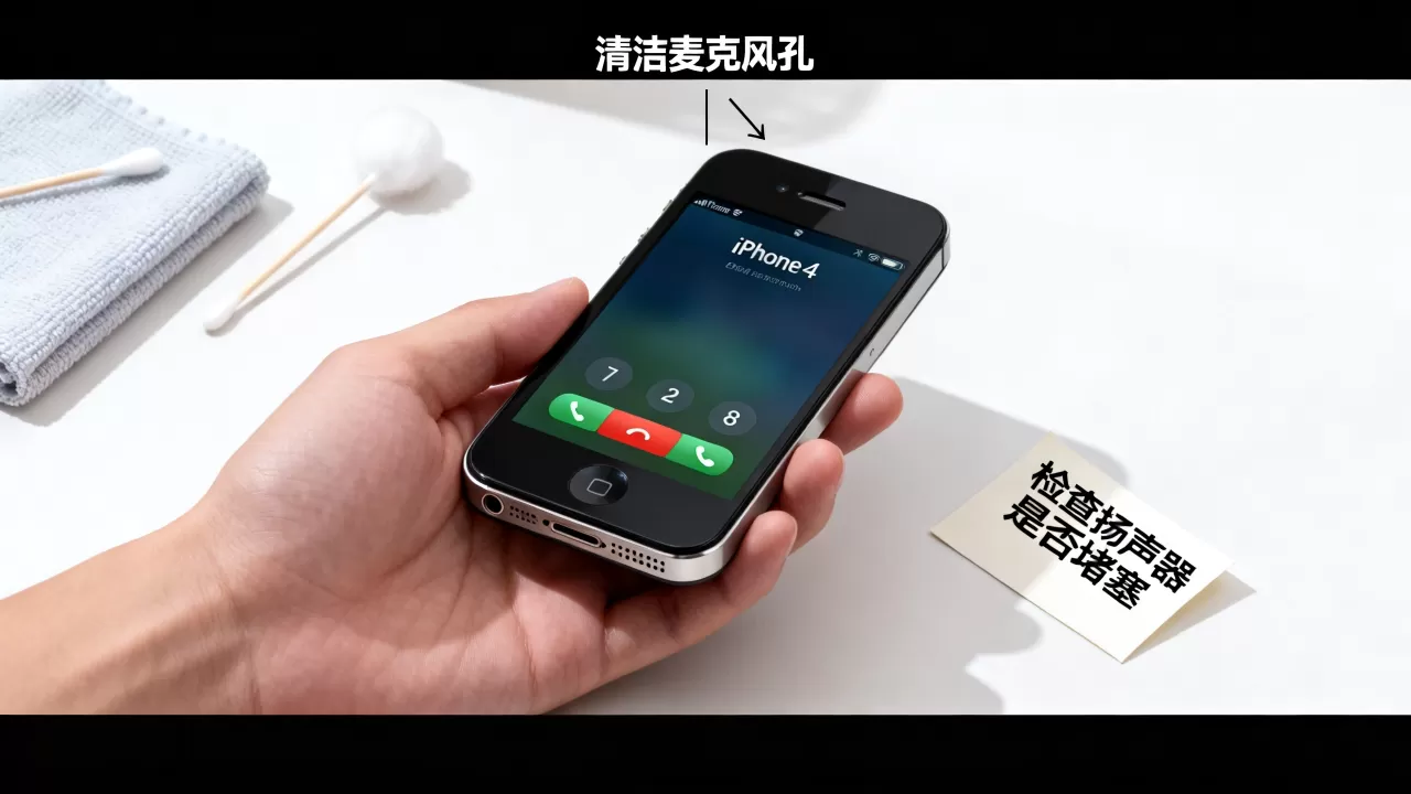 iphone4接电话听不到，iphone4通话无声如何解决