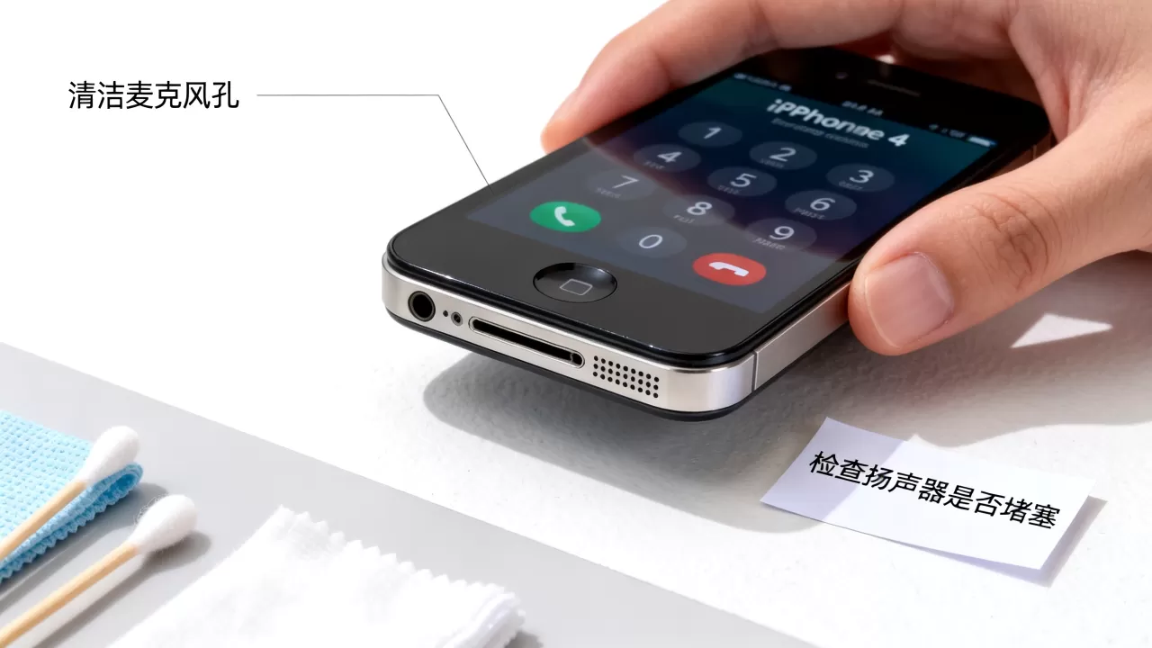 iphone4接电话听不到，iphone4通话无声如何解决