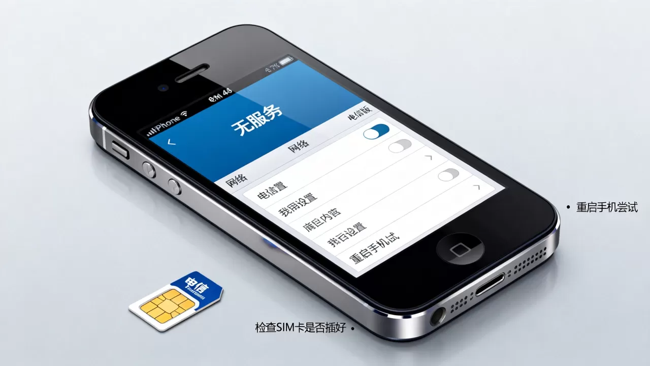 iphone4s电信版无服务怎么办，iphone4s电信版无服务