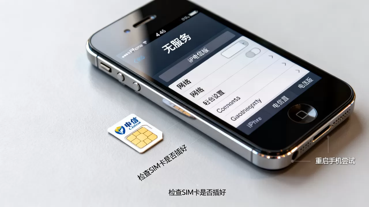 iphone4s电信版无服务怎么办，iphone4s电信版无服务