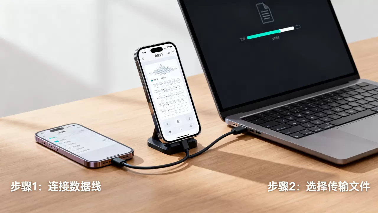 iphone上的录音怎么传到电脑上，iphone录音文件导出电脑教程