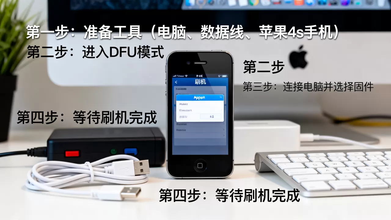 捡的苹果4s怎么刷机，苹果4s刷机教程