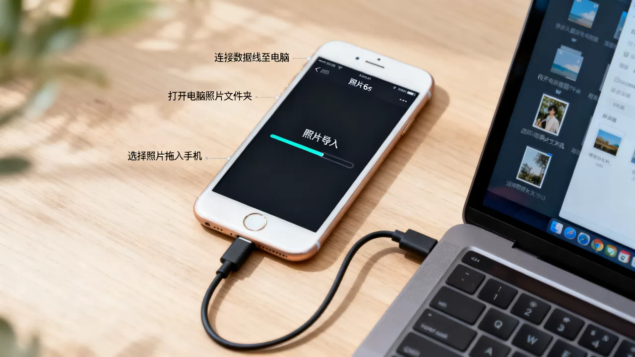 如何把照片导入iphone6s，iPhone6s导入照片方法