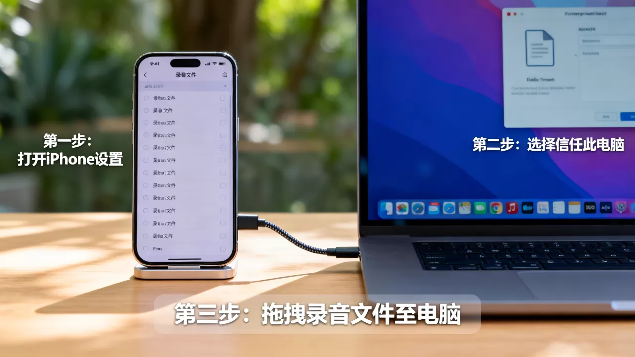 怎么把iphone的录音传到电脑上，iphone录音文件导出电脑方法